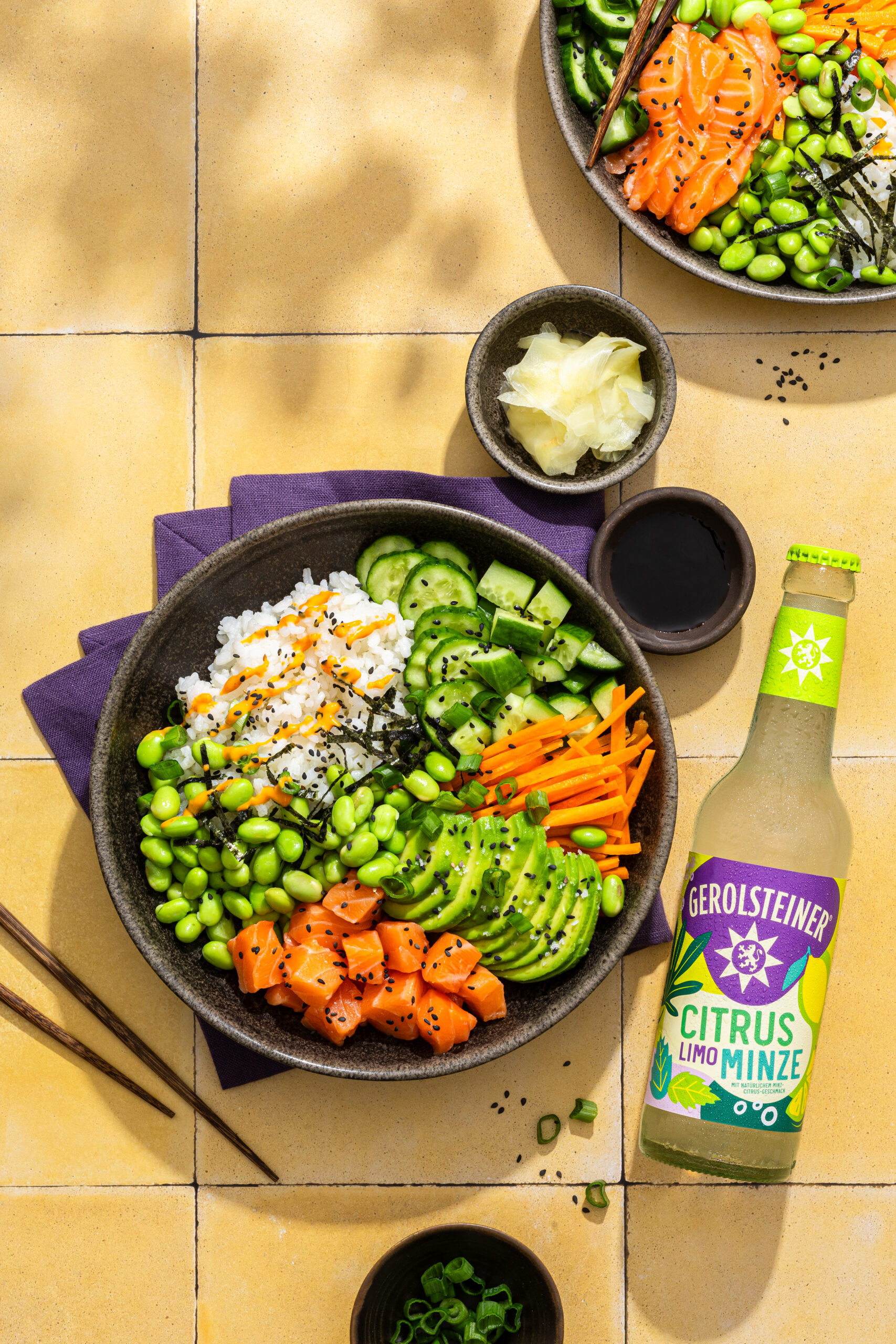 Streetfood-Sushi-Bowl-Rezeptentwicklung-Larissa-Günther-Food Fotografie & Rezeptentwicklung für Gerolsteiner